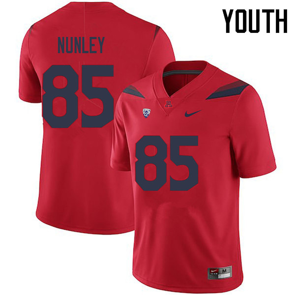 Youth #85 Jamie Nunley Arizona Wildcats College Football Jerseys Sale-Red